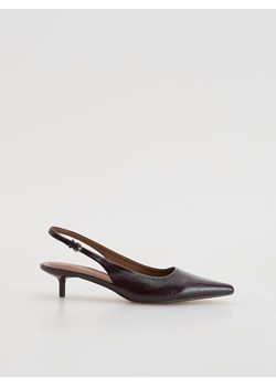 Reserved - Czółenka z odkrytą piętą - bordowy ze sklepu Reserved w kategorii Czółenka - zdjęcie 186005307