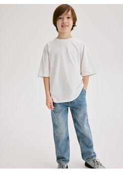 Reserved - Gładki t-shirt basic - biały ze sklepu Reserved w kategorii T-shirty chłopięce - zdjęcie 186005425