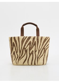Reserved - Słomkowa torebka shopper - wielobarwny ze sklepu Reserved w kategorii Torby letnie - zdjęcie 186008119