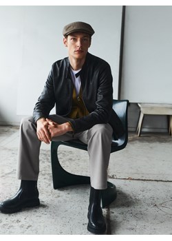 Reserved - Kurtka biker z imitacji skóry - czarny ze sklepu Reserved w kategorii Kurtki męskie - zdjęcie 186008786