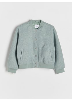 Reserved - Kurtka bomber z aplikacją - jasnozielony ze sklepu Reserved w kategorii Kurtki dziewczęce - zdjęcie 186009165
