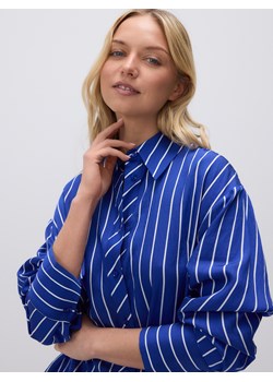 Reserved - Koszula w paski z lyocellu - niebieski ze sklepu Reserved w kategorii Koszule damskie - zdjęcie 186009776