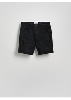 Reserved - Jeansowe szorty slim fit - szary ze sklepu Reserved w kategorii Spodenki męskie - zdjęcie 186011959
