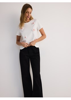 Reserved - Bluzka z aplikacją 3D - wielobarwny ze sklepu Reserved w kategorii Bluzki damskie - zdjęcie 186012569