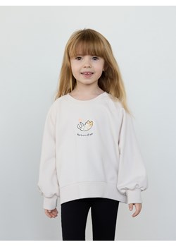 Reserved - Bluza z nadrukiem - złamana biel ze sklepu Reserved w kategorii Bluzy dziewczęce - zdjęcie 186012595