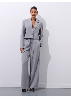 Mohito - Szare spodnie wide leg - szary ze sklepu Mohito w kategorii Spodnie damskie - zdjęcie 186013865