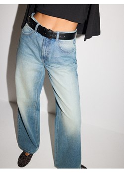 Mohito - Jeansy wide leg - granatowy ze sklepu Mohito w kategorii Jeansy damskie - zdjęcie 186013896