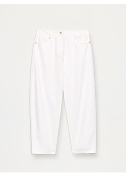 Mohito - Spodnie barrel - biały ze sklepu Mohito w kategorii Spodnie damskie - zdjęcie 186017649