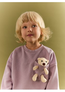 Reserved - Bluza z misiem - jasnofioletowy ze sklepu Reserved w kategorii Bluzy chłopięce - zdjęcie 186023917