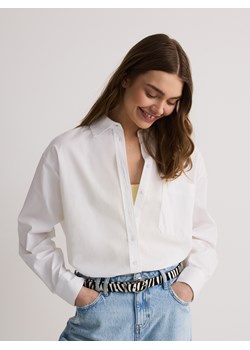 Reserved - Bawełniana koszula z kieszenią - biały ze sklepu Reserved w kategorii Koszule damskie - zdjęcie 186025615