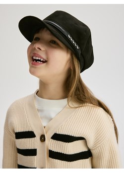 Reserved - Kaszkiet z imitacji zamszu - czarny - id: 573DP-99X - marki Reserved - 186025636 Reserved - Kaszkiet z imitacji zamszu - czarny ze sklepu Reserved w kategorii Czapki dziecięce - zdjęcie 186025636