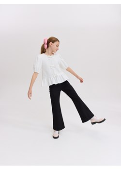 Reserved - Jeansy flare high waist - czarny ze sklepu Reserved w kategorii Spodnie dziewczęce - zdjęcie 186026098