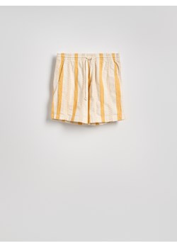 Reserved - Bawełniane szorty jogger - bursztynowy ze sklepu Reserved w kategorii Spodenki męskie - zdjęcie 186026895