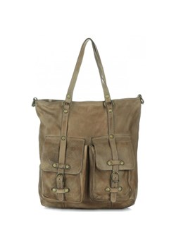 Vittoria Gotti Premium Torebka Skórzana w stylu Vintage Ziemista ze sklepu PaniTorbalska w kategorii Torby Shopper bag - zdjęcie 186027655