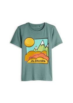 GATE Bawełniana koszulka z nadrukiem 7Y ze sklepu gateshop w kategorii T-shirty chłopięce - zdjęcie 186028145