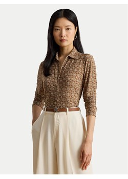 LAUREN RALPH LAUREN Koszula 200980178001 Beżowy Slim Fit ze sklepu MODIVO w kategorii Koszule damskie - zdjęcie 186028519