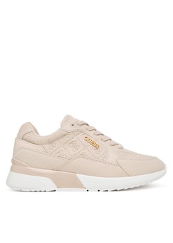 Guess Sneakersy FLFM16 ELE12 Beżowy ze sklepu MODIVO w kategorii Buty sportowe damskie - zdjęcie 186028616