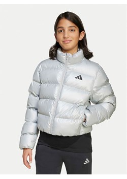 adidas Kurtka zimowa Glam JM1670 Szary Regular Fit ze sklepu MODIVO w kategorii Kurtki dziewczęce - zdjęcie 186028618