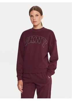 DKNY Sport Bluza DP5T1462 Bordowy Regular Fit ze sklepu MODIVO w kategorii Bluzy damskie - zdjęcie 186028637