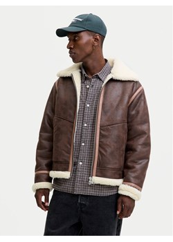 Jack & Jones Kurtka z imitacji skóry Liverpool 12282948 Brązowy Regular Fit ze sklepu MODIVO w kategorii Kurtki męskie - zdjęcie 186028705