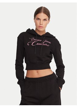 Versace Jeans Couture Bluza 79HAIT05 CF01T Czarny Regular Fit ze sklepu MODIVO w kategorii Bluzy damskie - zdjęcie 186028725