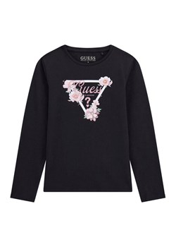 Guess Bluzka J5BI31 J1314 Czarny Regular Fit ze sklepu MODIVO w kategorii Bluzki dziewczęce - zdjęcie 186028739