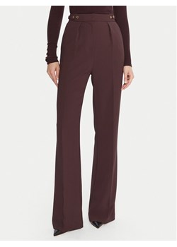 Elisabetta Franchi Spodnie materiałowe PA-099-56E2-V390 Bordowy Regular Fit ze sklepu MODIVO w kategorii Spodnie damskie - zdjęcie 186028759