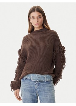 ONLY Sweter Molly 15363467 Brązowy Regular Fit ze sklepu MODIVO w kategorii Swetry damskie - zdjęcie 186028789