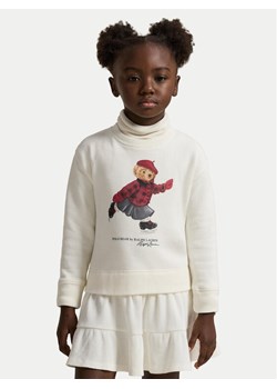 Polo Ralph Lauren Sukienka dzianinowa 312981086001 Écru Regular Fit ze sklepu MODIVO w kategorii Sukienki dziewczęce - zdjęcie 186028838