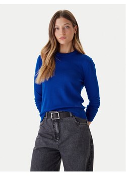 Calvin Klein Sweter LV044D370G Niebieski Regular Fit ze sklepu MODIVO w kategorii Swetry damskie - zdjęcie 186028925