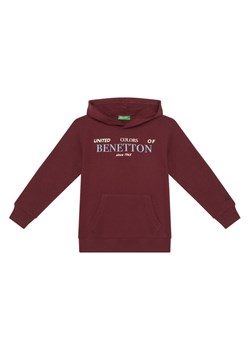 United Colors Of Benetton Bluza 3J68C204V Bordowy Regular Fit ze sklepu MODIVO w kategorii Bluzy chłopięce - zdjęcie 186029366