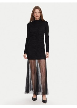 TWINSET Sukienka dzianinowa 252TT3262 Czarny Regular Fit - id: 0000305591975 - marki Twinset - 186029376 TWINSET Sukienka dzianinowa 252TT3262 Czarny Regular Fit ze sklepu MODIVO w kategorii Sukienki - zdjęcie 186029376