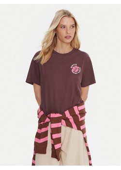 Roxy T-Shirt Hangloose The Sky ERJZT06020 Fioletowy Regular Fit ze sklepu MODIVO w kategorii Bluzki damskie - zdjęcie 186029408