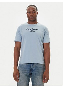 Pepe Jeans T-Shirt Eggo N PM509979 Niebieski Regular Fit ze sklepu MODIVO w kategorii T-shirty męskie - zdjęcie 186029446