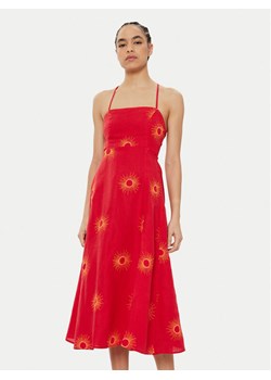 Maaji Sukienka letnia Eclipse Remi PT2268CMD002 Czerwony Regular Fit ze sklepu MODIVO w kategorii Sukienki - zdjęcie 186029597