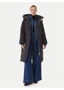 LOLA CASADEMUNT Płaszcz zimowy LF2501002 Czarny Relaxed Fit ze sklepu MODIVO w kategorii Płaszcze damskie - zdjęcie 186029598
