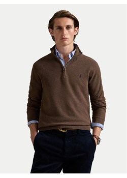 Polo Ralph Lauren Sweter 710932304527 Brązowy Regular Fit - id: 0000305624932 - marki Polo Ralph Lauren - 186029625 Polo Ralph Lauren Sweter 710932304527 Brązowy Regular Fit ze sklepu MODIVO w kategorii Swetry męskie - zdjęcie 186029625