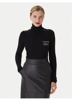 Elisabetta Franchi Golf MK-43B-57E2-V320 Czarny Regular Fit - id: 0000305657992 - marki Elisabetta Franchi - 186029719 Elisabetta Franchi Golf MK-43B-57E2-V320 Czarny Regular Fit ze sklepu MODIVO w kategorii Swetry damskie - zdjęcie 186029719