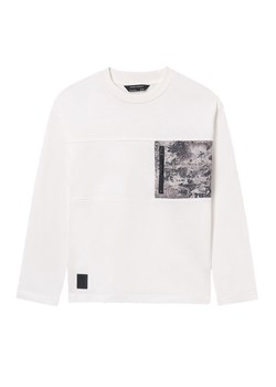 Mayoral Bluzka 7009 Biały Regular Fit ze sklepu MODIVO w kategorii T-shirty chłopięce - zdjęcie 186029745