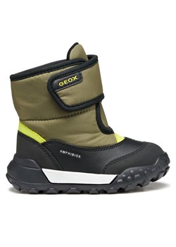 Geox Śniegowce B Trekkyup B Abx B566LA 054FU C3Y7N M Khaki ze sklepu MODIVO w kategorii Buty zimowe dziecięce - zdjęcie 186029747