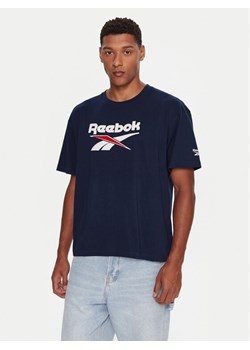 Reebok T-Shirt RK25153CCM Granatowy Regular Fit ze sklepu MODIVO w kategorii T-shirty męskie - zdjęcie 186029785