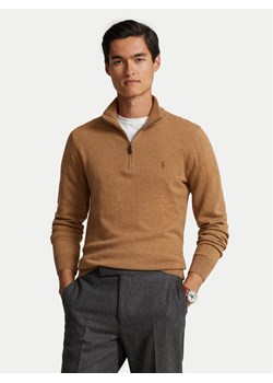 Polo Ralph Lauren Sweter 710876756013 Brązowy Regular Fit ze sklepu MODIVO w kategorii Swetry męskie - zdjęcie 186029788