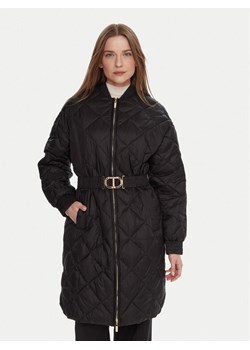 TWINSET Płaszcz przejściowy 252TP2130 Czarny Regular Fit ze sklepu MODIVO w kategorii Płaszcze damskie - zdjęcie 186029807