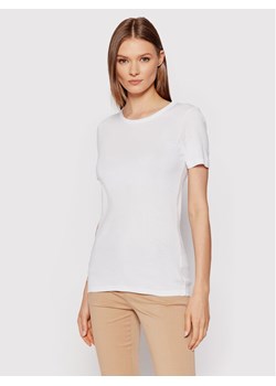 United Colors Of Benetton T-Shirt 3GA2E16A0 Biały Regular Fit ze sklepu MODIVO w kategorii Bluzki damskie - zdjęcie 186029985