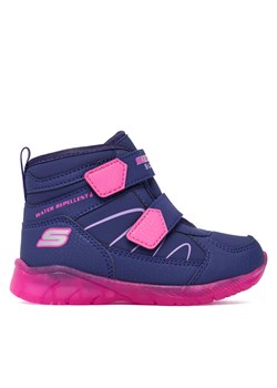 Skechers Śniegowce Illumi-Brights 319310N NVMT Granatowy ze sklepu MODIVO w kategorii Buty zimowe dziecięce - zdjęcie 186030098