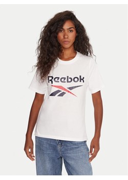 Reebok T-Shirt RK25173CCW Biały Regular Fit ze sklepu MODIVO w kategorii Bluzki damskie - zdjęcie 186030116