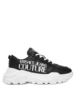 Versace Jeans Couture Sneakersy 79YA3SC1 Czarny ze sklepu MODIVO w kategorii Buty sportowe męskie - zdjęcie 186030276