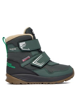 Jack Wolfskin Śniegowce Polar Bear B Texapore Mid VC K A62144 E0206 Zielony ze sklepu MODIVO w kategorii Buty zimowe dziecięce - zdjęcie 186030319