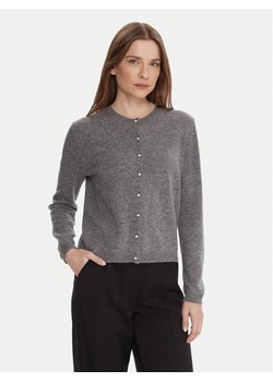 United Colors Of Benetton Kardigan 1002D501U Szary Regular Fit ze sklepu MODIVO w kategorii Swetry damskie - zdjęcie 186030345