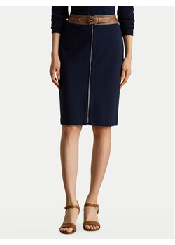 LAUREN RALPH LAUREN Spódnica ołówkowa 200980024001 Granatowy Slim Fit ze sklepu MODIVO w kategorii Spódnice - zdjęcie 186030447
